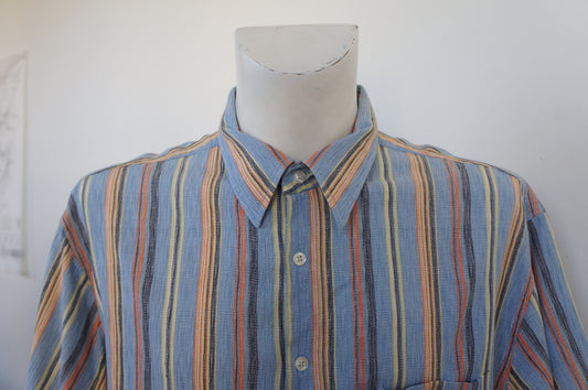 Chemise rayures pastel
