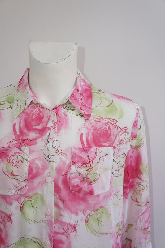 Chemise pink & green