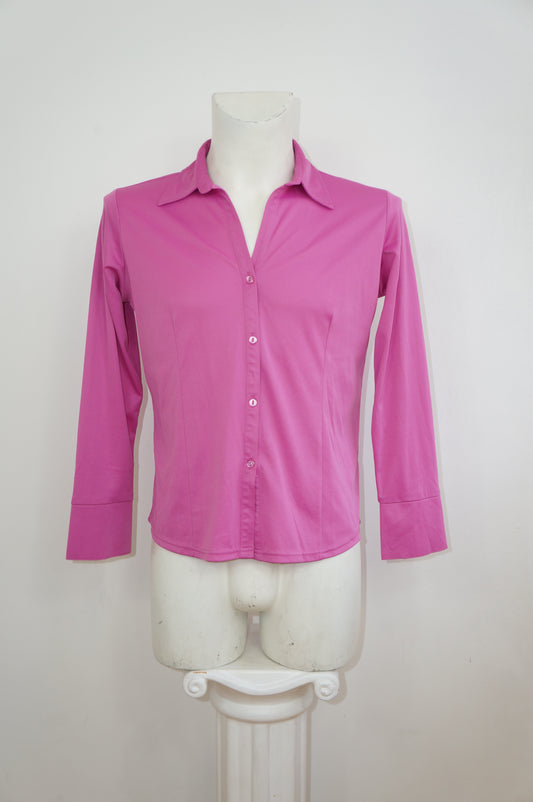 Chemise donna fuschia