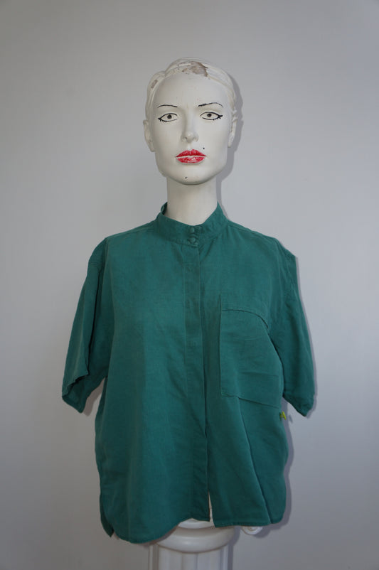 Chemise verte cœur