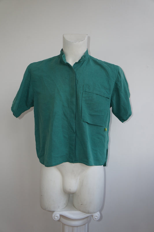Chemise verte cœur