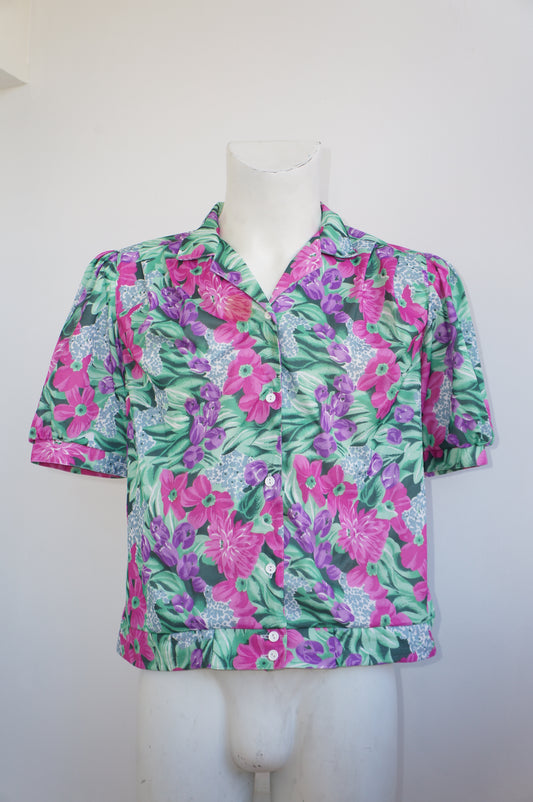 Chemise jardin fleuri