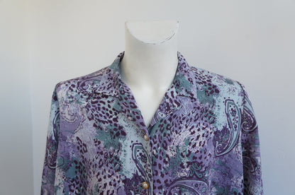 Purple leopard shirt