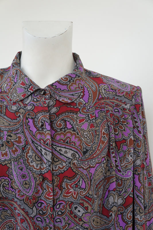 Chemise bandana marron
