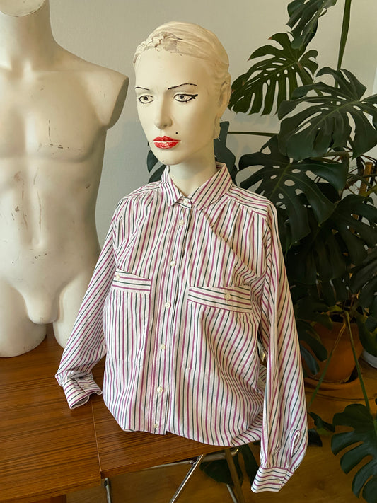 Chemise poches obliques