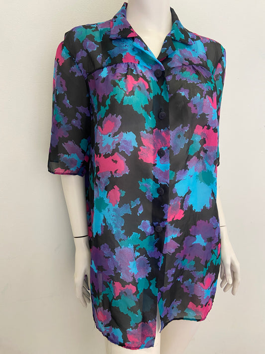Chemise transparente pixel