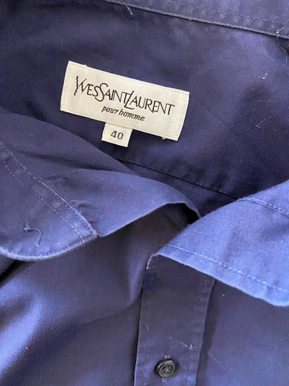 Yves Saint-Laurent blue shirt