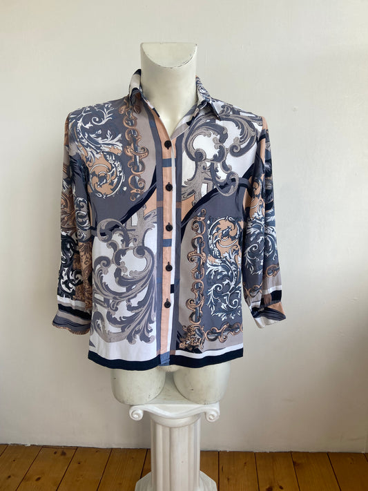 Chemise baroque nude