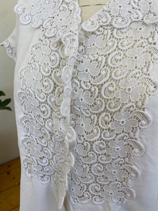 Chemise plastron ajouré