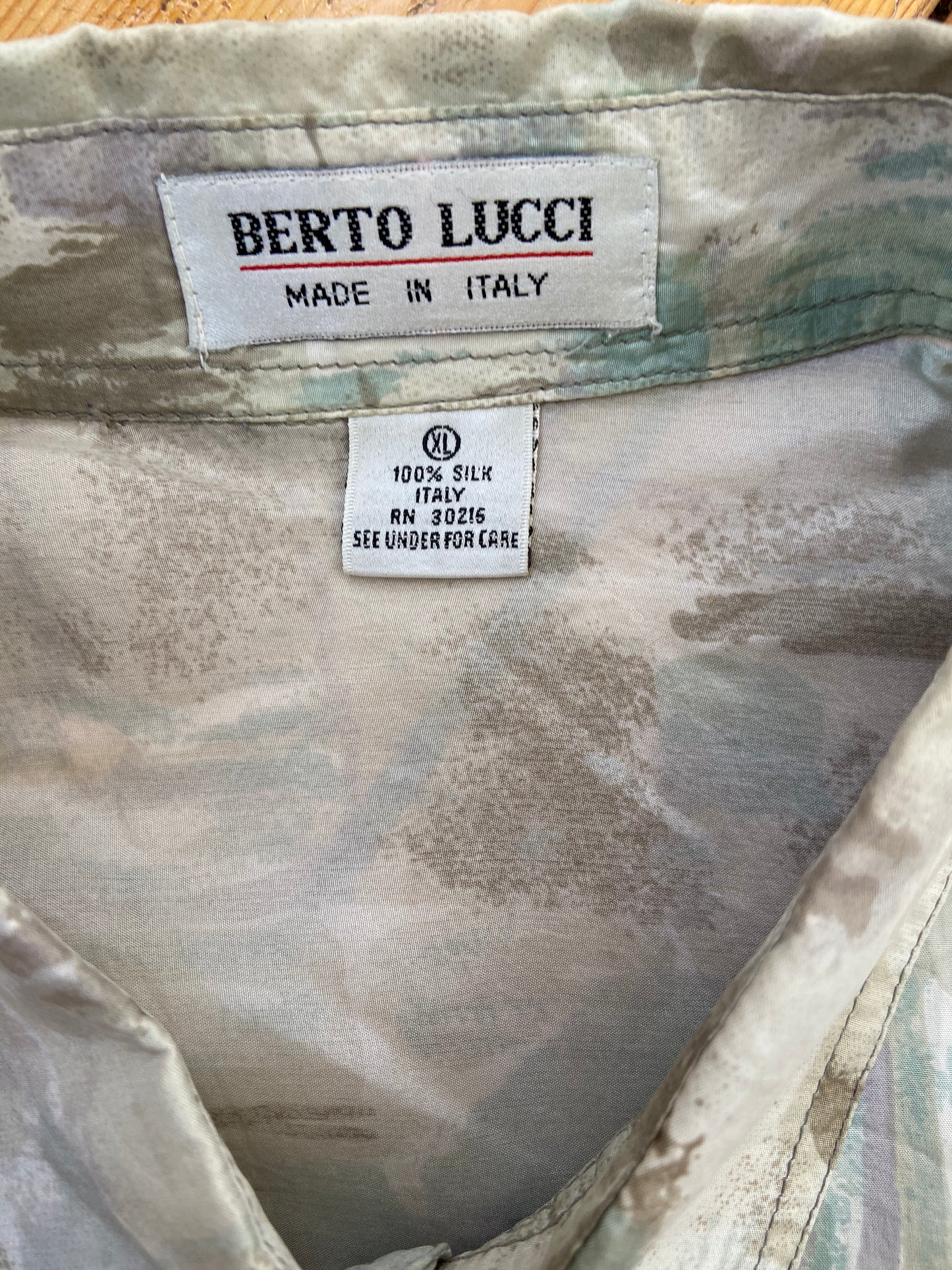 Chemise soie Berto Lucci