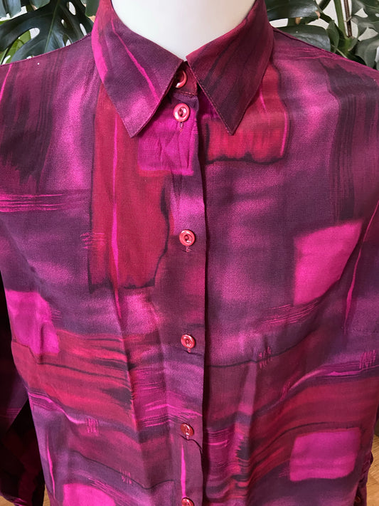 Chemise brouillard violet