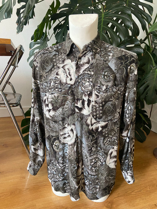 Chemise dark roses