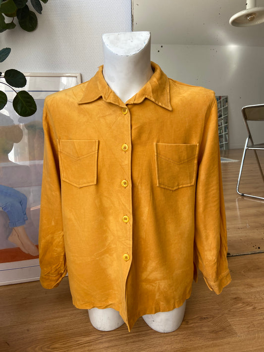 Chemise velours tournesol