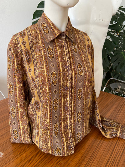 Brown cashmere shirt