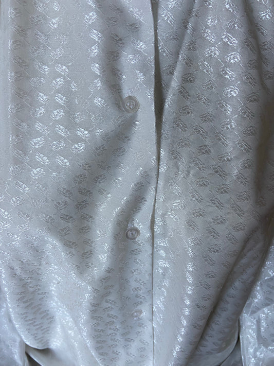 Chemise satinée blanche