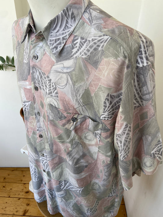 Chemise pastel leaves