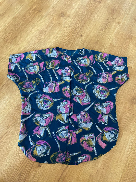 Chemise roses roses