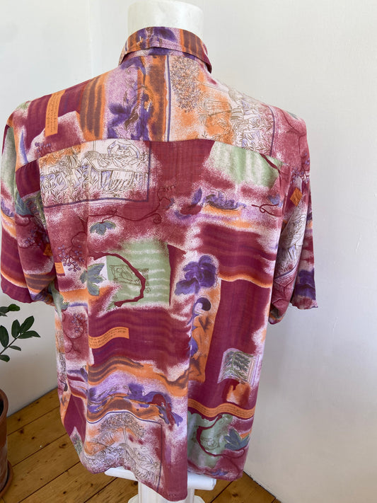 Chemise feuilles de vigne