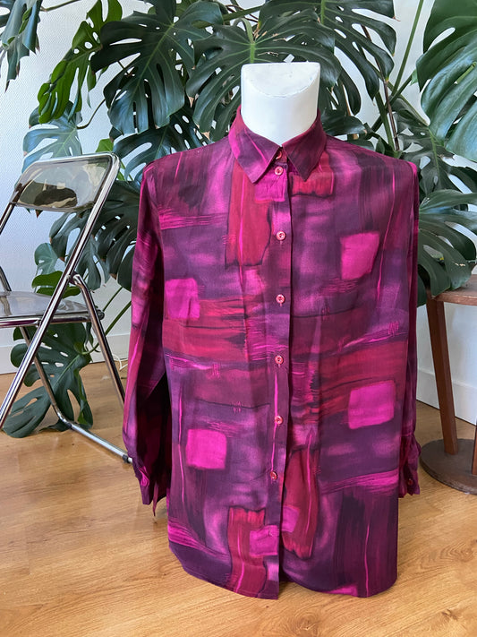 Chemise brouillard violet