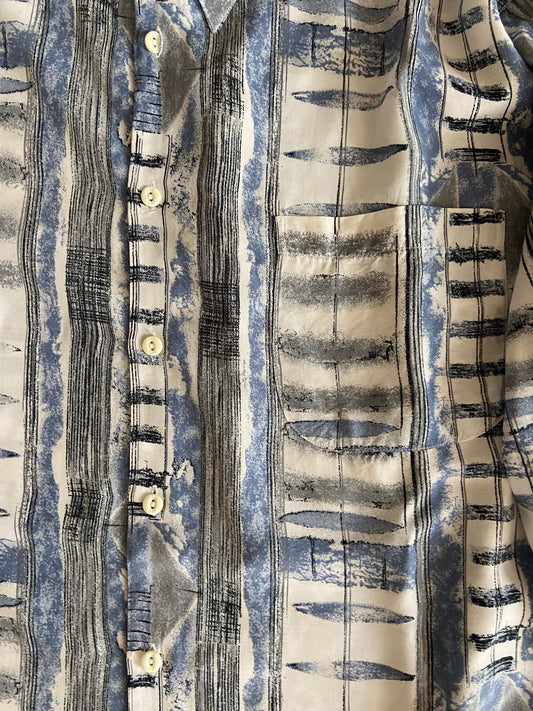 Chemise gris-bleu