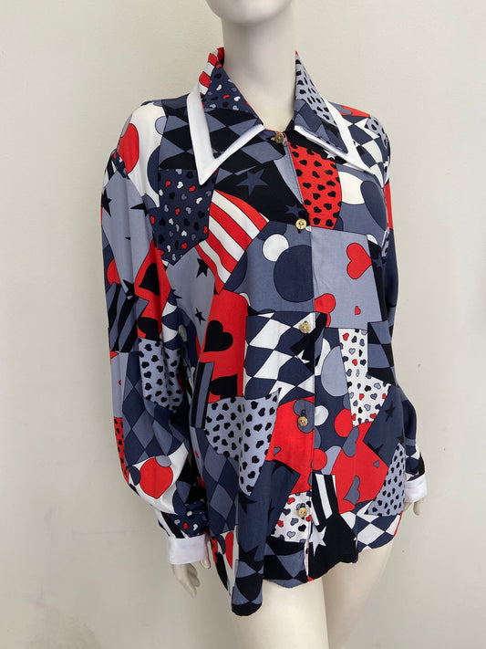 Chemise casino double col