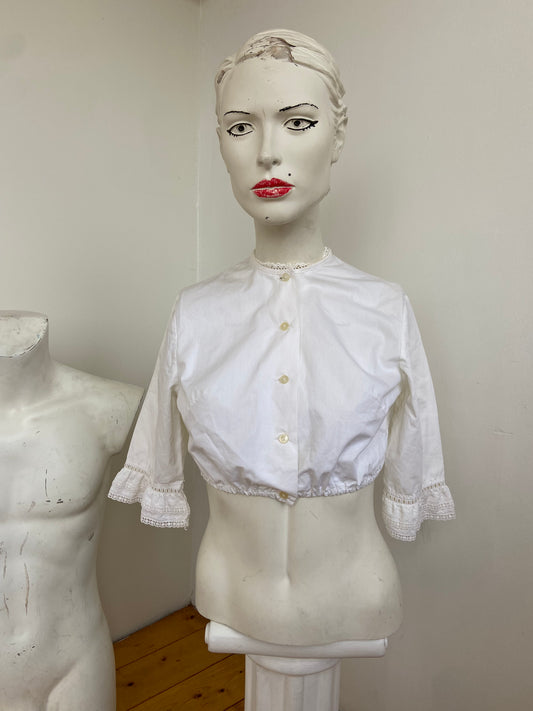Chemise crop ancienne