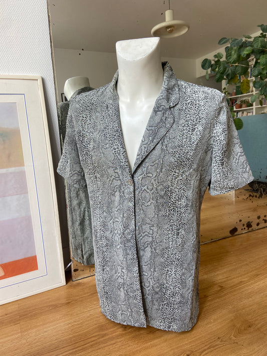 Chemise serpent gris