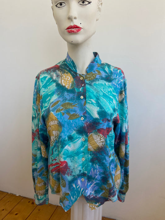 Chemise océan poissons