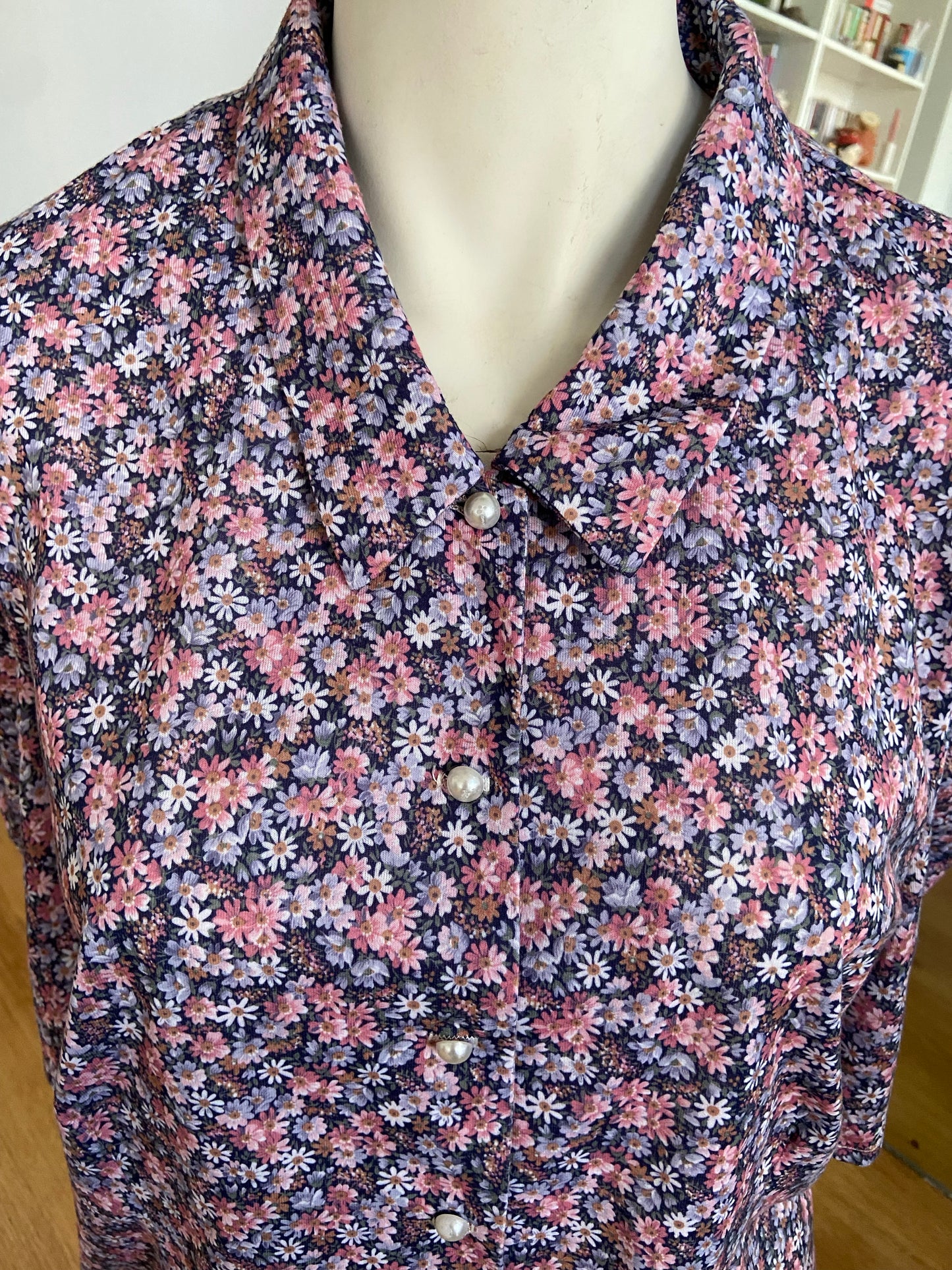 Beaded floral shirt