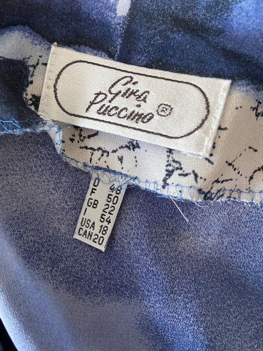 Chemise puccino bleue