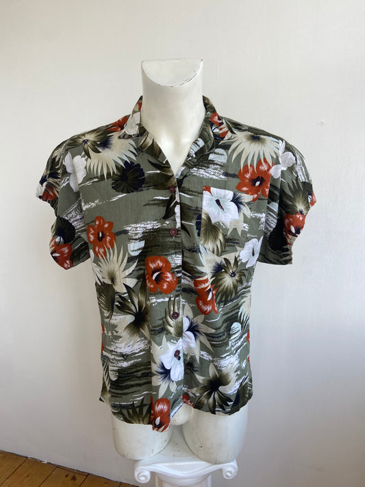 Chemise kaki palms