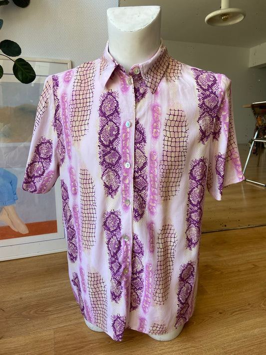 Chemise serpent violet