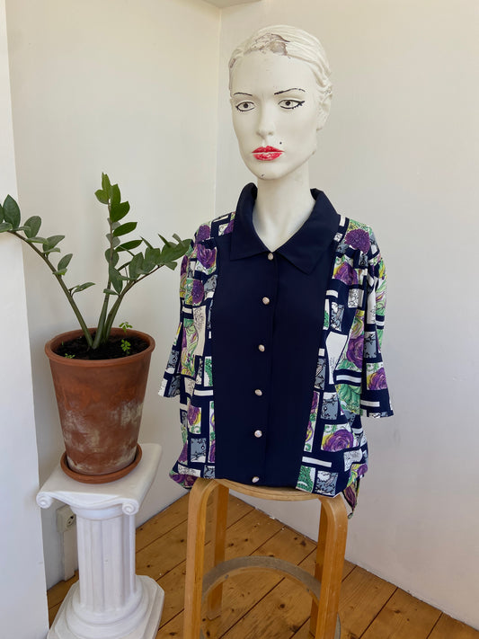 Chemise chrysanthème violet
