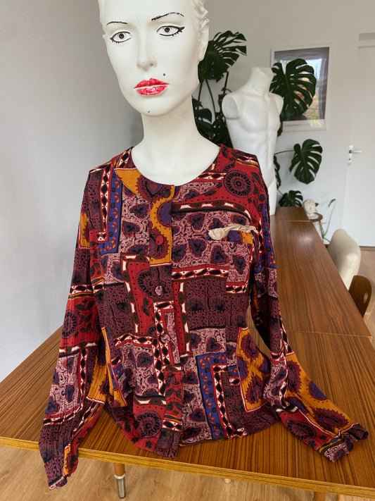 Chemise plissée froufrou