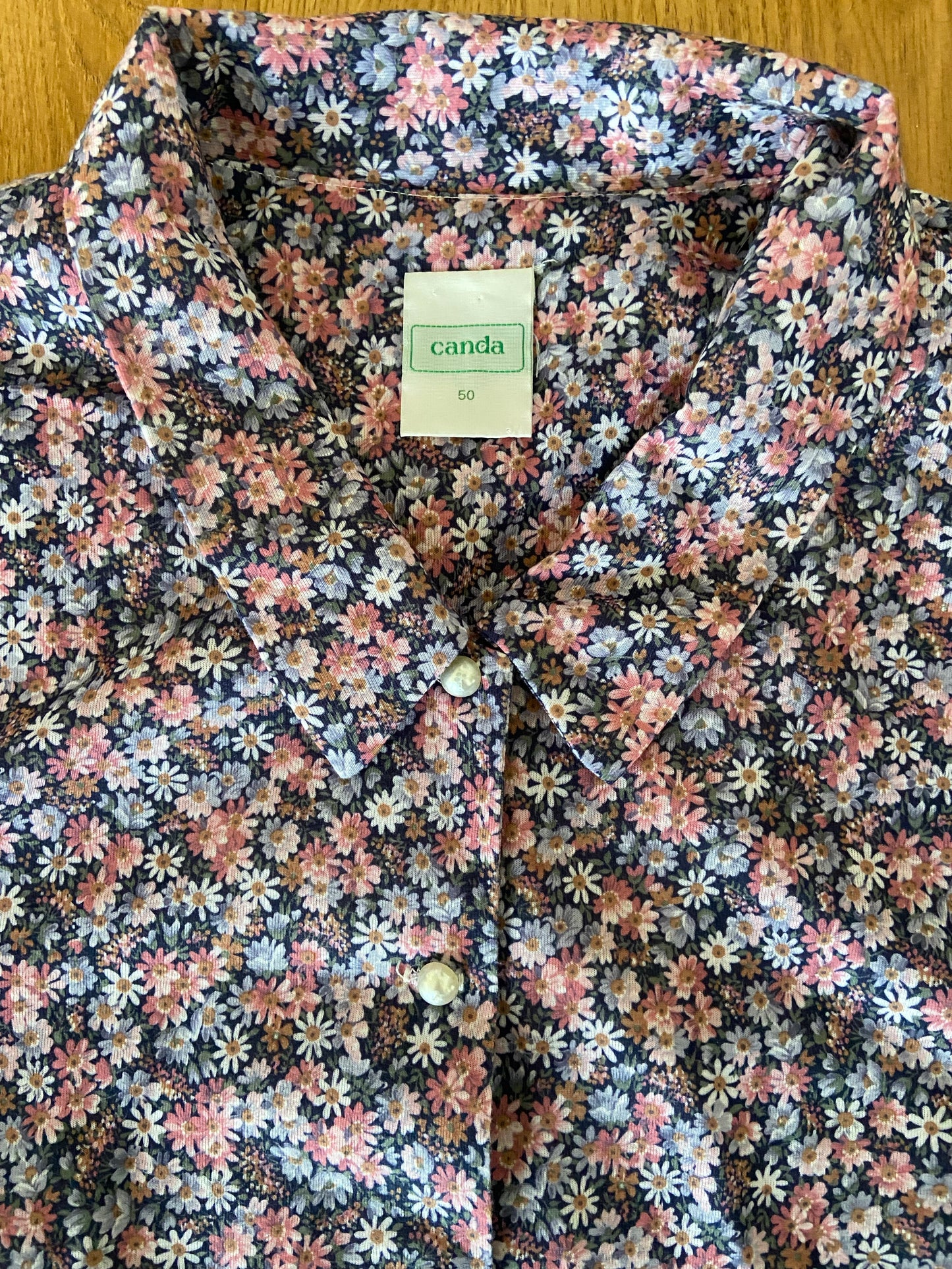 Beaded floral shirt