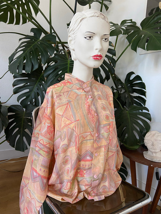 Chemise mao pastel