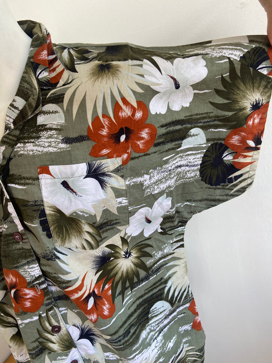 Chemise kaki palms