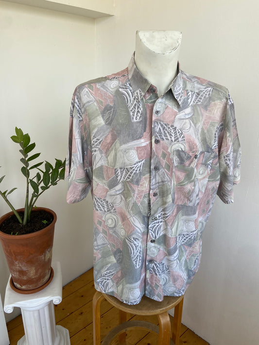 Chemise pastel leaves