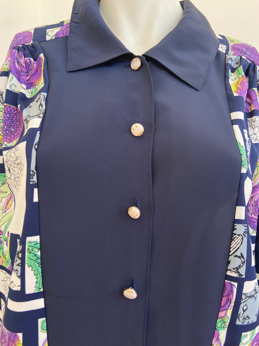 Chemise chrysanthème violet