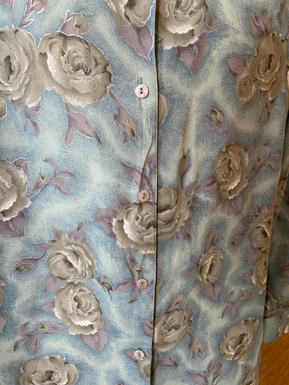 Metallic roses shirt