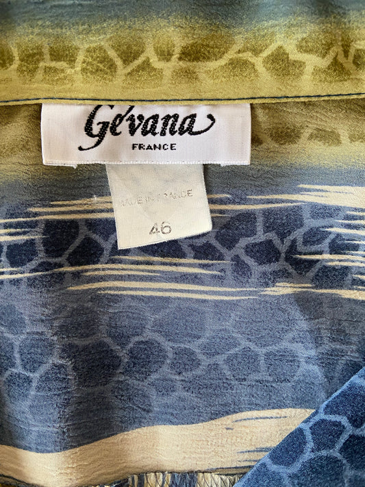 Chemise serpent bleu