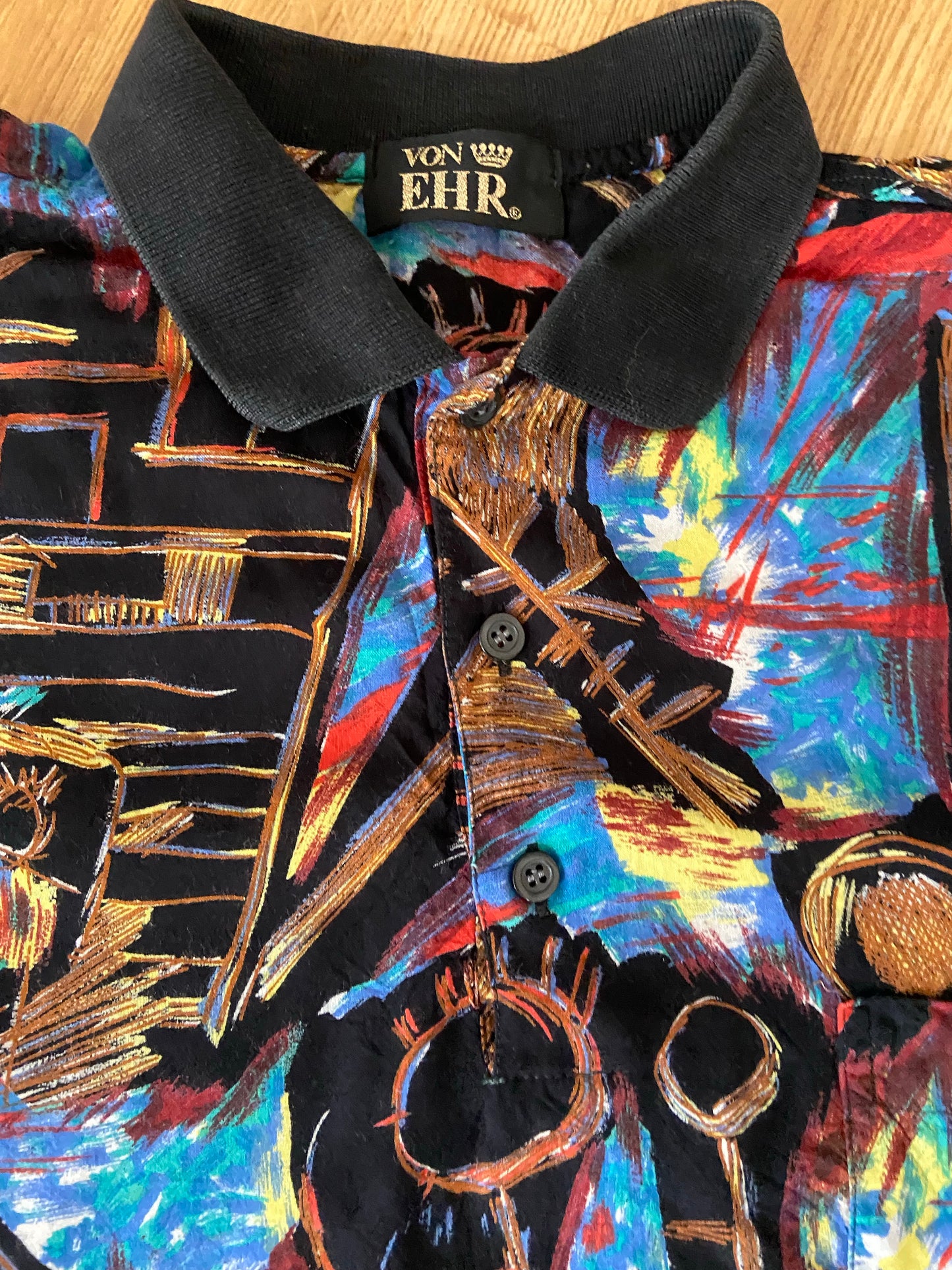 Basquiat-esque polo shirt