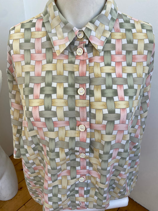 Chemise tressage pastel