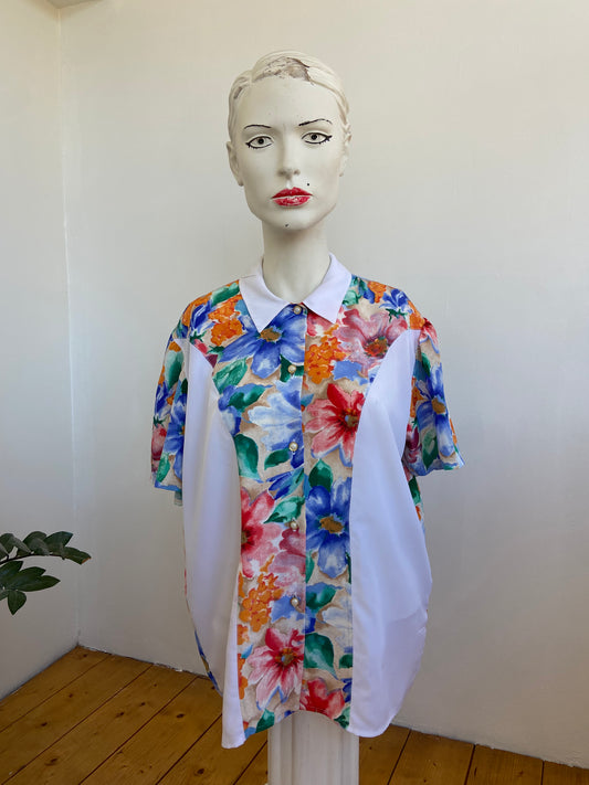 Chemise plastron fiori