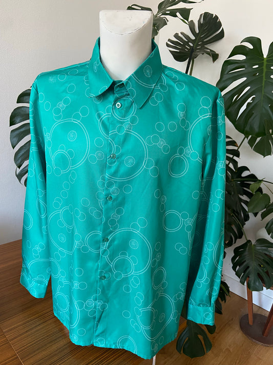 Chemise verte bubbles