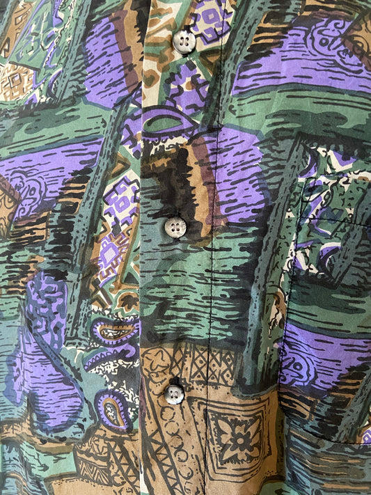 Chemise balafre soie