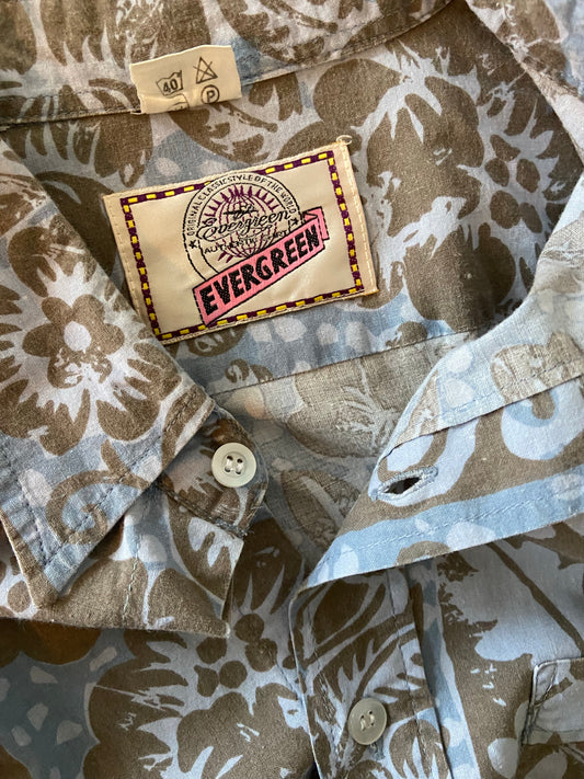 Chemise Hawaï grise