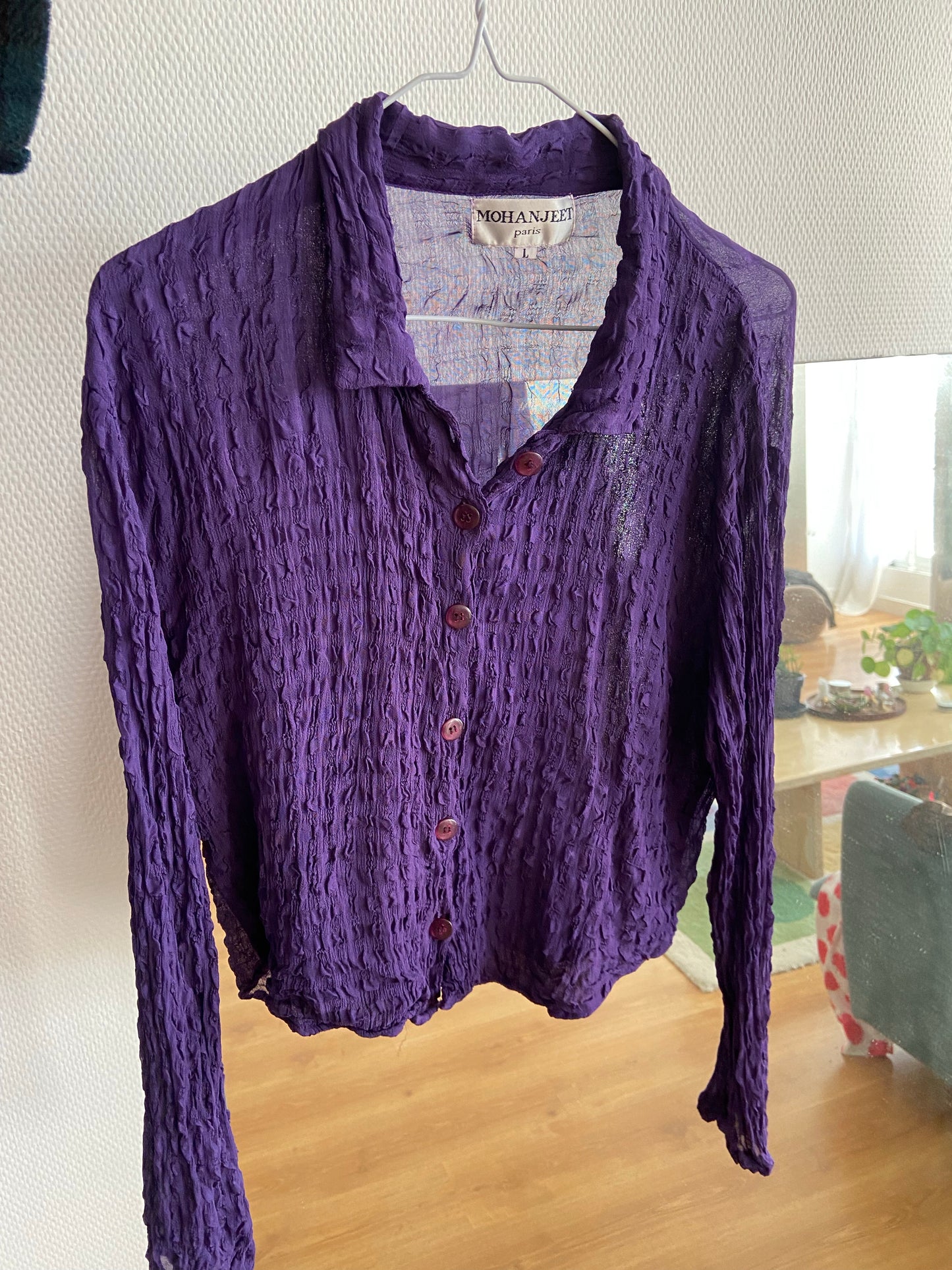 waffle purple shirt