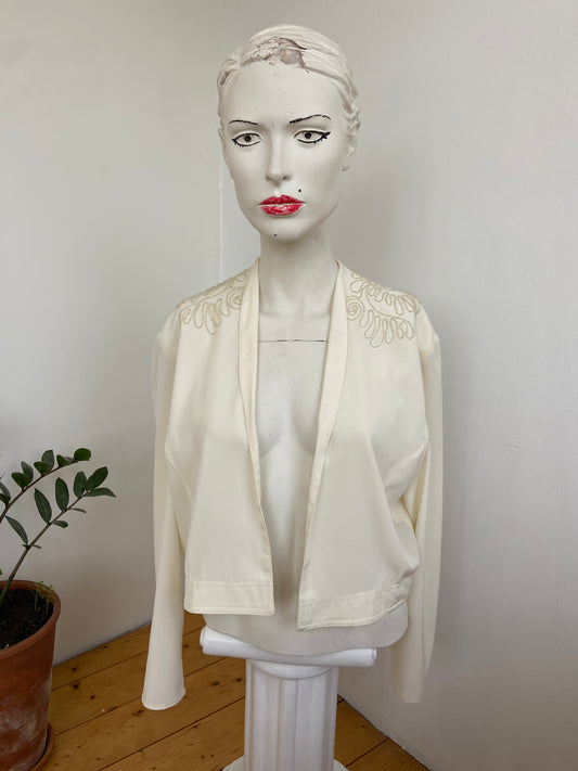 Chemise bolero perlé