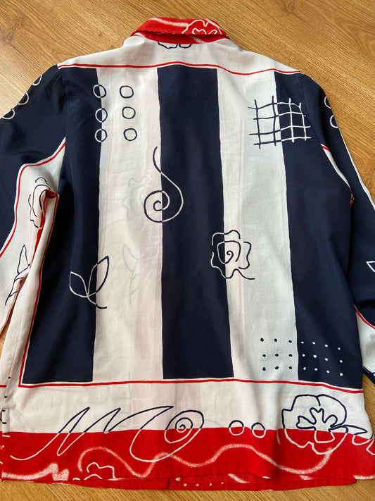 Chemise rayée esquisse